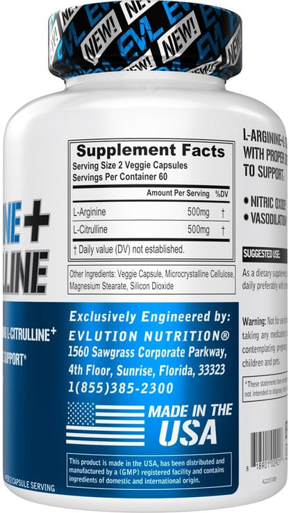 EVL L-Carnitine Supplement for Weight Loss Support - L Carnitine 500Mg Diet Pills for Weight Loss Lean Muscle Growth and Fat Burning Support with Stimulant Free L Tartrate - 120 Servings