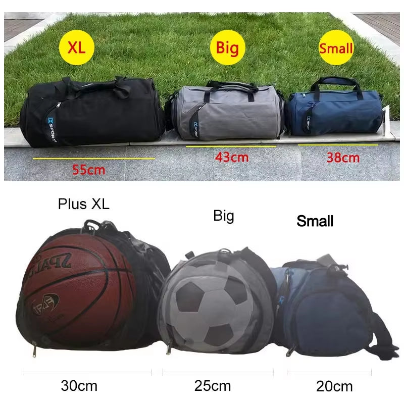 Travel Bag for Men Large Gym Fitness Bag Wet Dry Training Shoes Shoulder Handbags Multifunction Work Out Portable Luggage Duffel